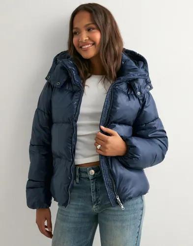 Nelly - Blå - Everyday Puffer Jacket (semi shiny) 