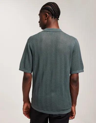 Only & Sons Onsdiego Reg 12 Ss Resort Shirt Kni Kortärmade skjortor Grön 