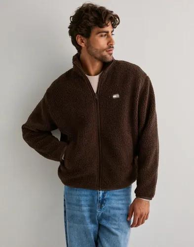 Tommy Jeans Tjm Rlx Badge Fz Teddy Vårjackor Brun 