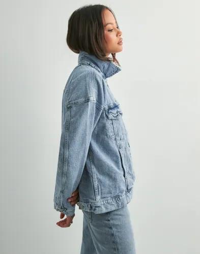 Vero Moda - Blå - Vmtessa Ls Oversize Denim Jacket Ga 