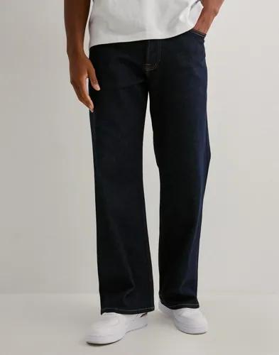 Que Sera Sera Glenn Flare Denim Jeans Blå 