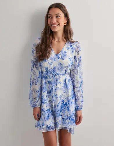 Only - Blå - Onlmiriam Life L/S Layered Dress Pt 