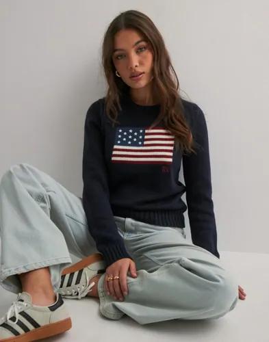 Polo Ralph Lauren - Blå - Flag Cn-Long Sleeve-Pullover 
