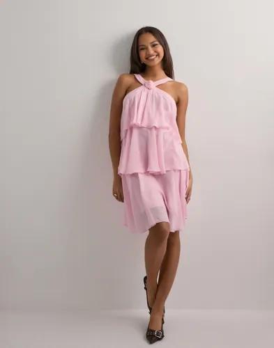 Vero Moda - Rosa - Vmfelicia Sl Ruffle Short Dress Exp 
