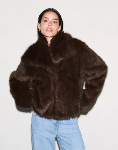 Only - Brun - Onldawn Life Faux Fur Jacket Cc Otw 