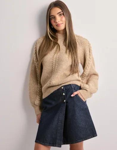 Pieces - Blå - Pcnevin Hw Mini Skirt 