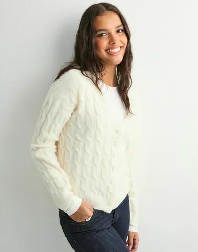 Vero Moda - Vit - Vmmarlin Ls V-Neck Cardigan 