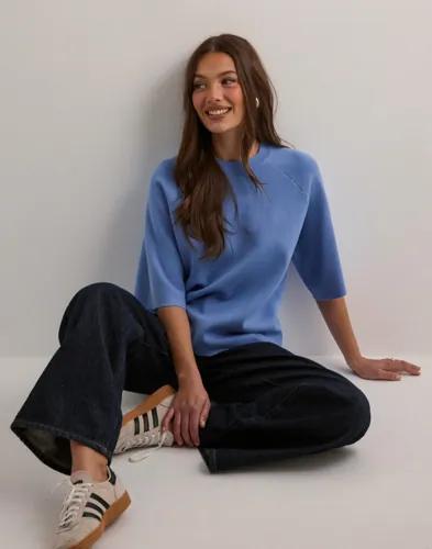 OBJECT - Blå - Objreynard 2/4 Knit Pullover Noos 