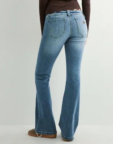 Abrand Jeans - Blå - 00 Super Low Kick Tall Liv 