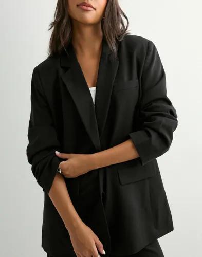 Pieces - Svart - Pckamil Ls Loose Blazer Noos Bc 