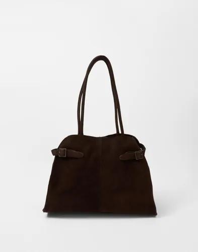 Pieces - Brun - Pcnima Suede Shopper Kca 