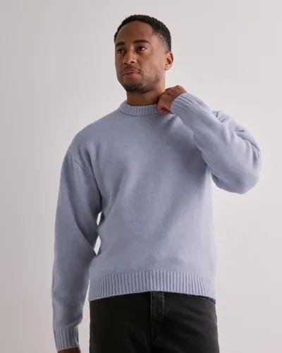 Jack & Jones Jorollie Knit Crew Neck Sn Stickade tröjor Blå 