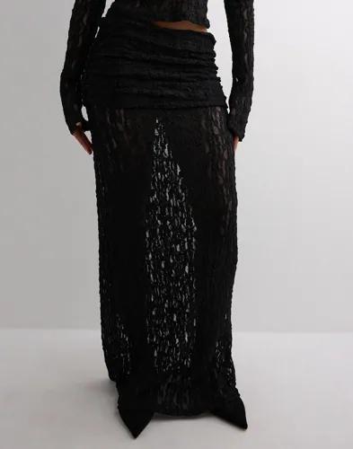 Nelly - Svart - Romantic Lace Maxi Skirt 