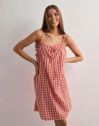 Vero Moda - Rutigt/Randigt - Vmothea Sl Short Dress Wvn Ga 