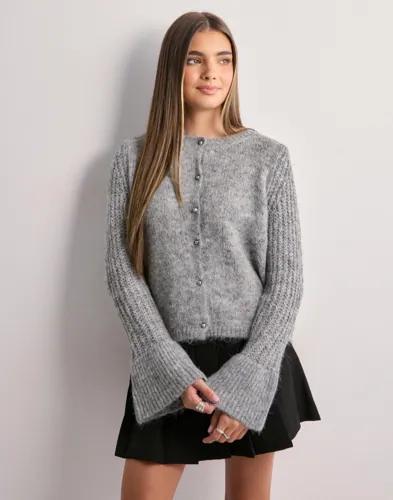 Vero Moda - Grå - Vmlori Ls O-Neck Cardigan Vma 