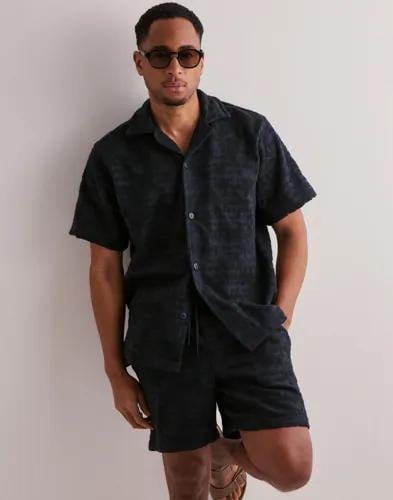 OAS Cuba Terry Shirt Kortärmade skjortor Blå 