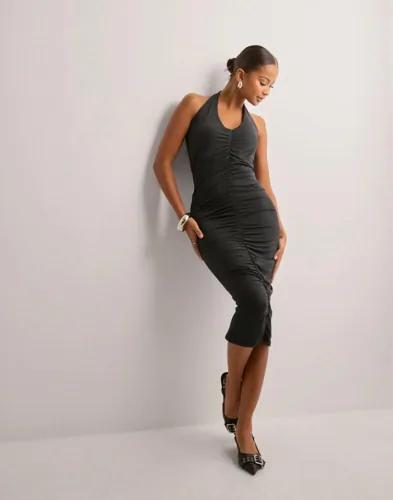 Only - Svart - Onlea S/L Deep 2-Way Dress Jrs 