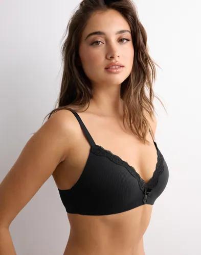 Hunkemöller - Svart - Lola Non Wired Low Demi Pu 