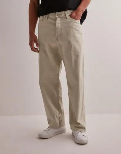 Jack & Jones Jjiron Jjoriginal Sq 075 Sn Loose fit jeans Beige 