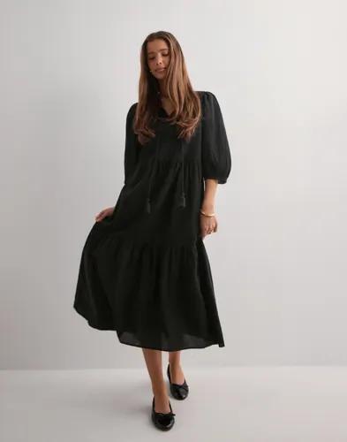 Vero Moda - Svart - Vmpretty 3/4 Long Dress Wvn Ga 