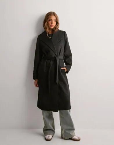 Selected Femme - Svart - Slfrosa Wool Coat B Noos 
