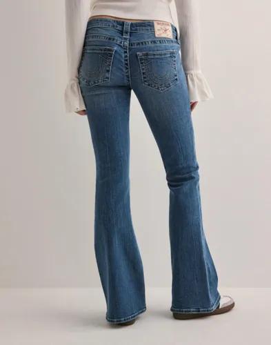 True Religion - Blå - Nelly Ultra Low Rise Joey Flare Sn 