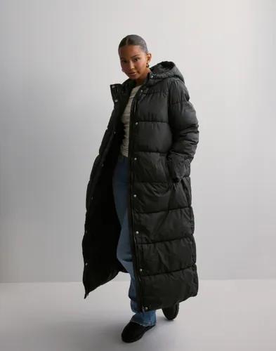 Pieces - Svart - Pcmaddie Long Puffer Jacket Noos Bc 