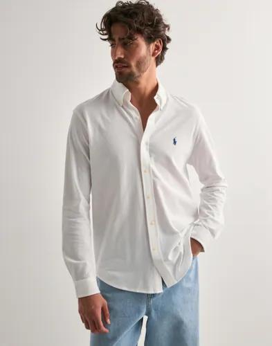 Polo Ralph Lauren Featherweight Mesh Shirt Gröna skjortor Vit 
