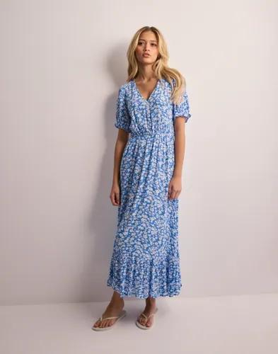 Only - Blommig - Onlchianti S/S Long Dress Wvn Noos 