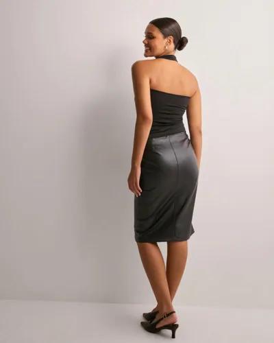 Nelly - Svart - PU Pencil Skirt 