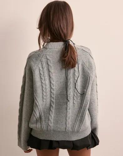 JJXX - Grå - Jxjosie Crew Neck Knit 