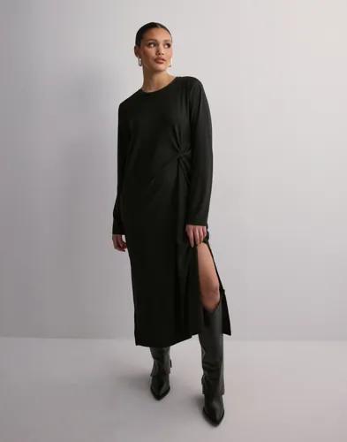 Pieces - Svart - Pcjysalinda Ls Long Dress D2D Pb 