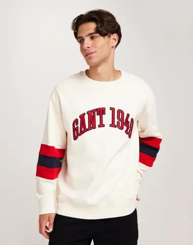 1682 Colorblock Sleeve Cneck Sweatshirts Multi/Mönstrad 