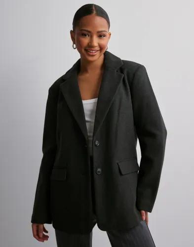 Only - Grå - Onlwembley L/S Ovs Blazer Tlr Noos 