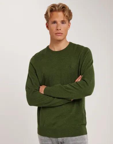 Polo Ralph Lauren Wool Crewneck Sweater Stickade tröjor Grön 
