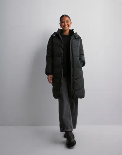 Pieces - Svart - Pcjamilla Long Puffer Jacket Noos B 