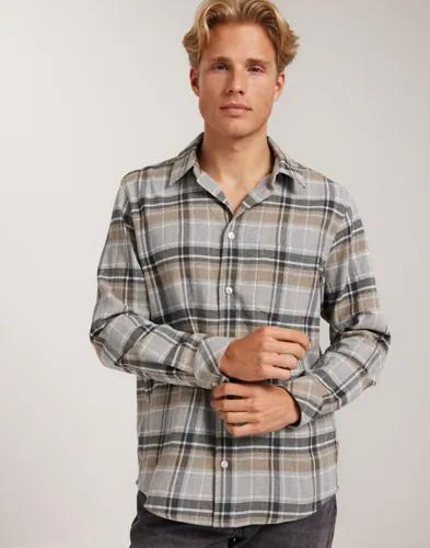 Samsøe Samsøe Sadamon P shirt 15363 Rutiga skjortor Grå