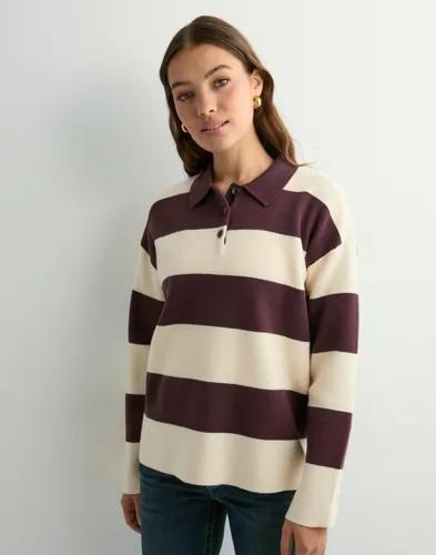Vero Moda - Röd - Vmsaba Poloneck Ls Pullover 