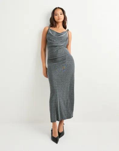 Vero Moda - Silver - Awursula Sl Square Neck 7/8 Dress
