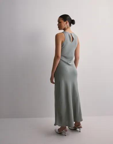 Vero Moda - Grå - Vmkate Sl Maxi Dress Wvn Exp 