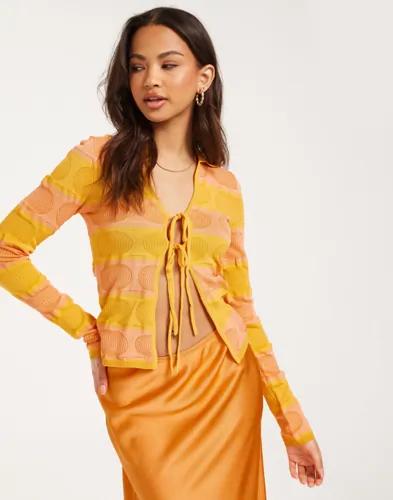 JJXX - Orange - Jxnori Cardigan Knit 