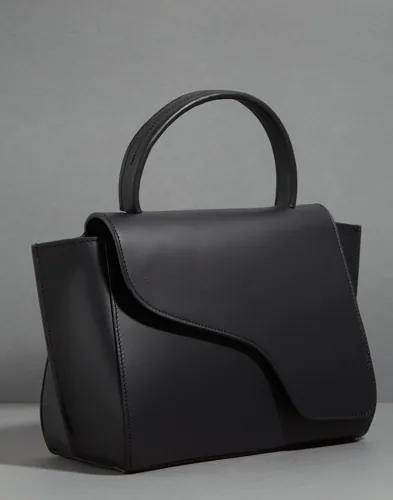 ATP ATELIER - Svart - Arezzo Leather Handbag 