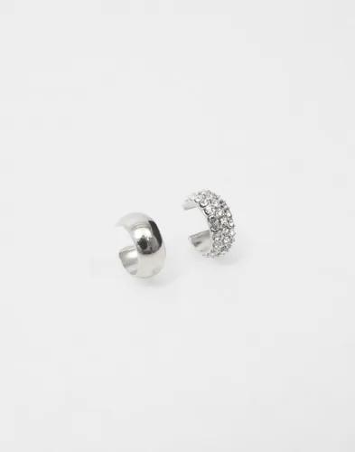 Pilgrim - Silver - Hudsyn Ear Cuff, 2-in-1 Set 