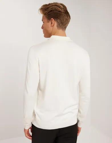Only & Sons Onswyler Life Reg 14 Ls Polo Knit N Stickade tröjor Beige 