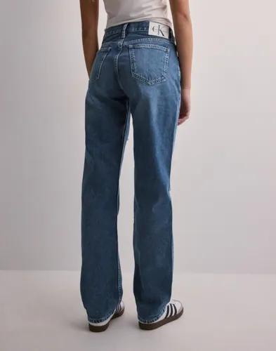 Calvin Klein Jeans - Blå - Low Rise Straight 