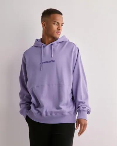 J Lindeberg Callan Logo Hoodie Hoodies Lila
