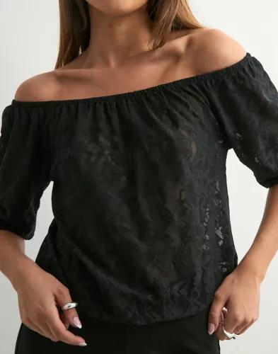 Nelly - Svart - Breezy Lace Top 