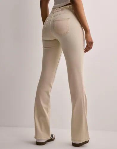 Only - Beige - Onlblush Mid Flared Dnm DOT019 Noos 