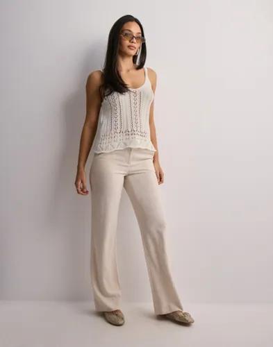 Only - Beige - Onllyzet Life S/L Top Knt Noos 