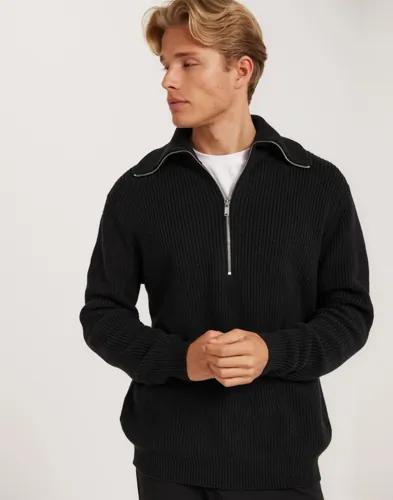 Brand Island Ceasar Half Zip Knit Half zip Svart 